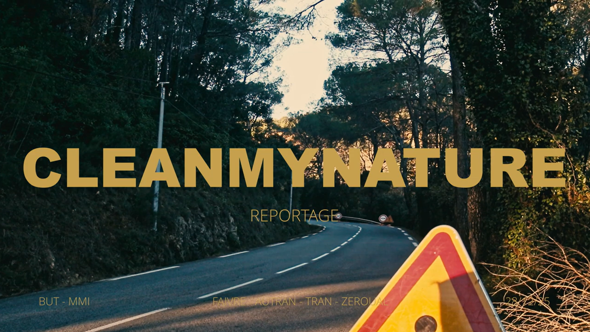 SAÉ 1.04 — Court métrage "Clean My Nature"